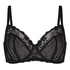 Non-Padded Underwired Bra Peonie, Black
