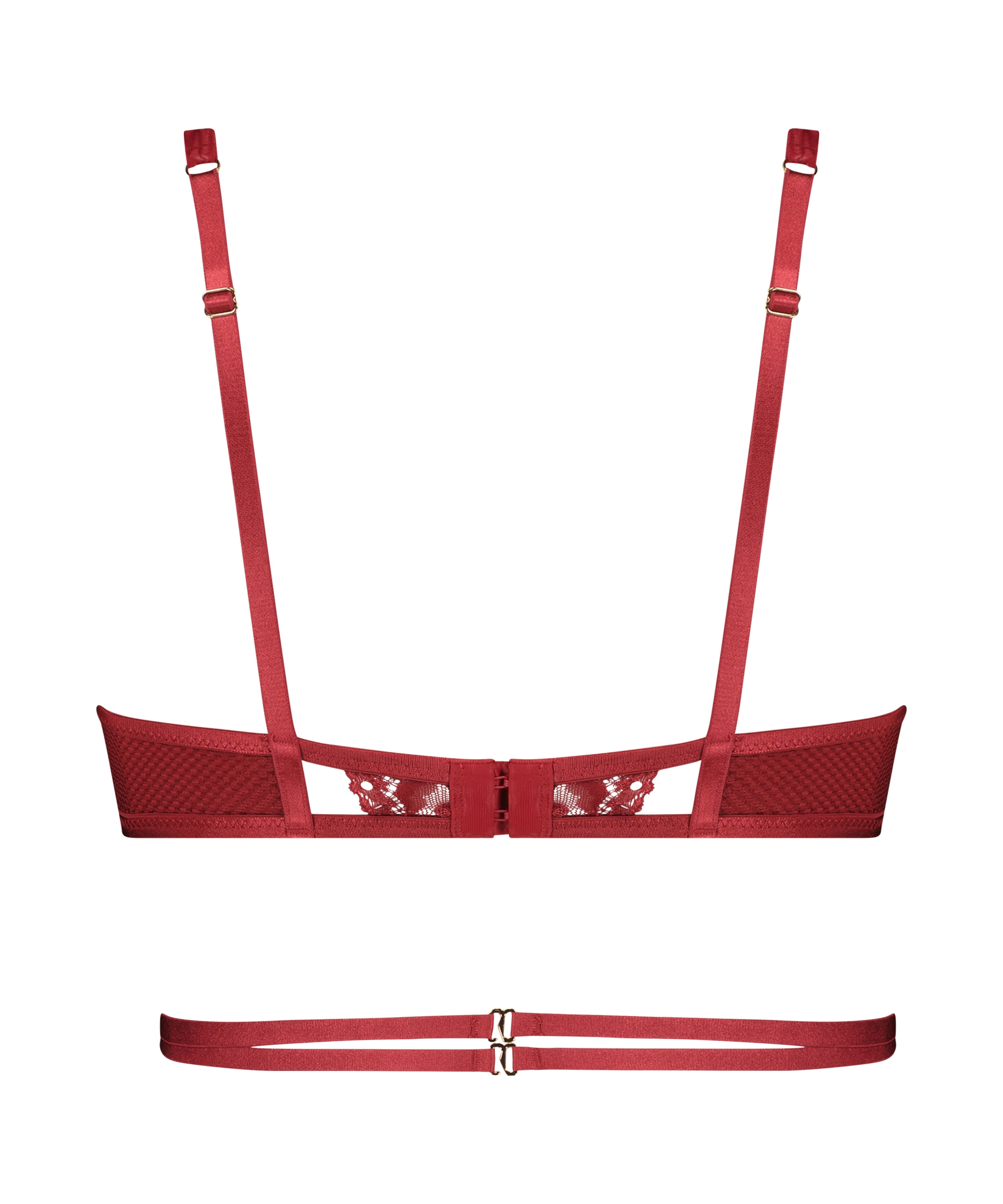 Pleasure Bralette, Red, main