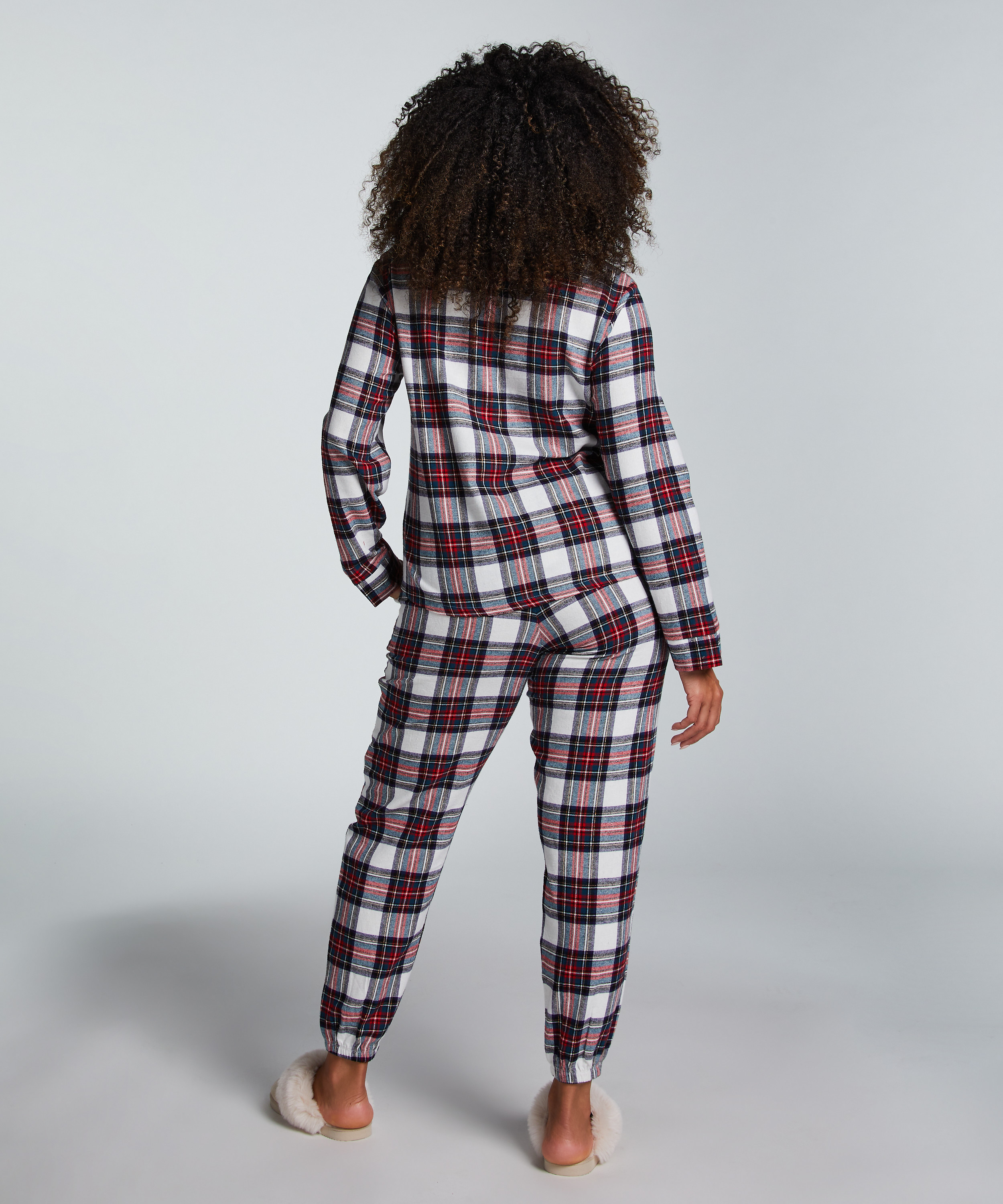 Twill pyjama set, White, main