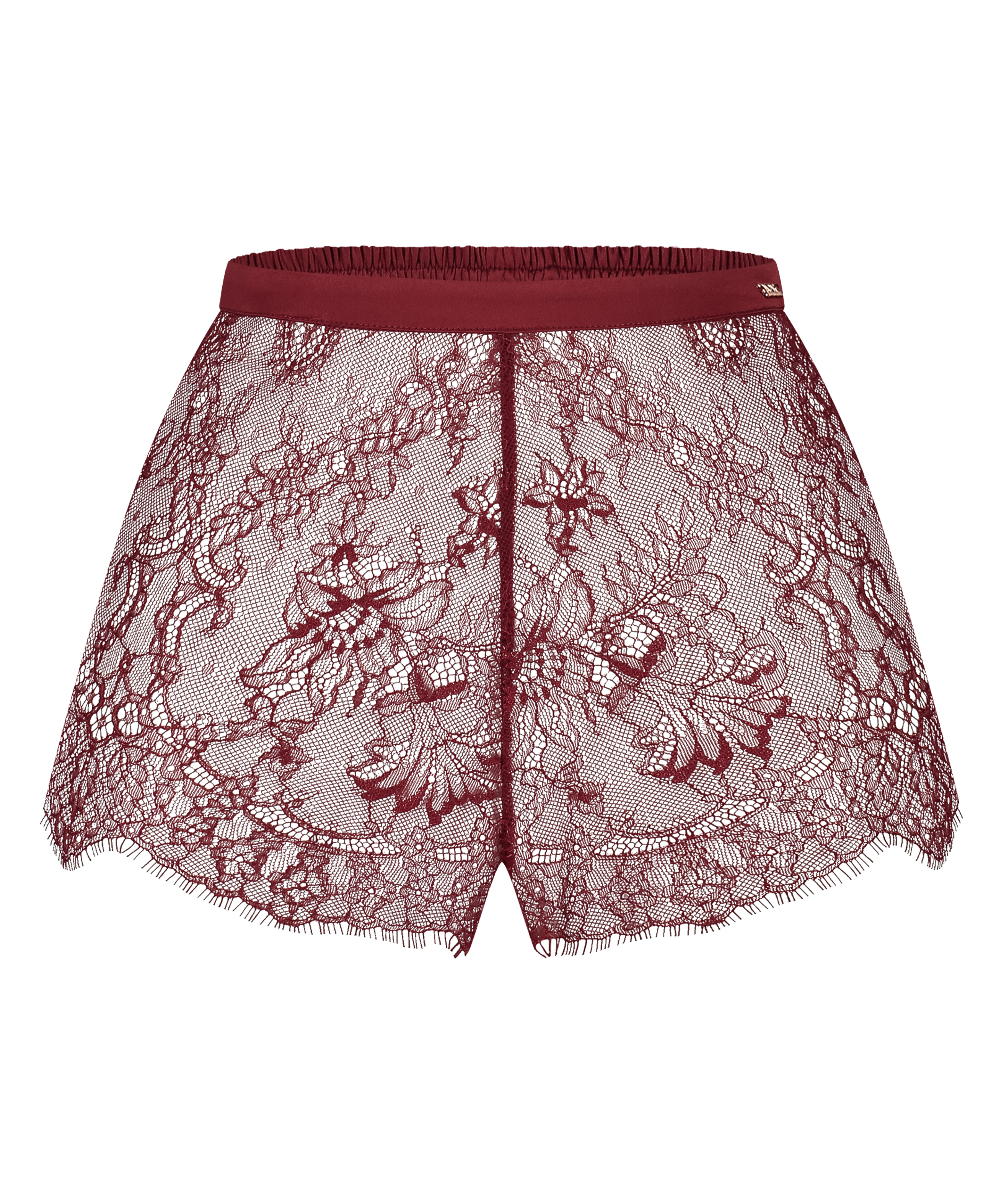 Delphine Lace Shorts, Red, main