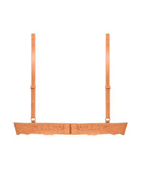 Marine Padded Push-Up Underwired Bra, Orange