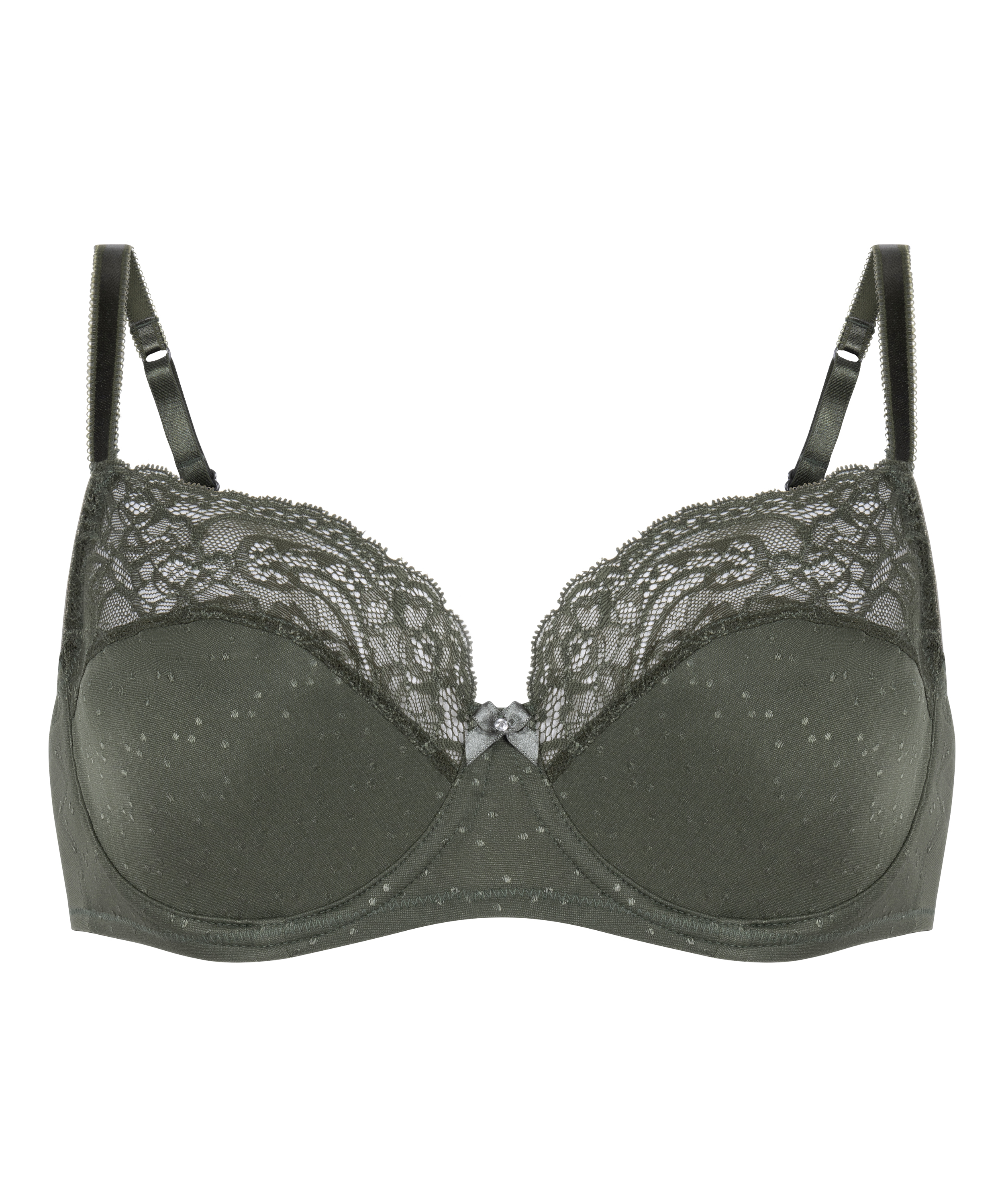 Sophie Non-Padded Underwired Bra, Green, main