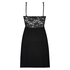 Nora Lace Slip Dress, Black