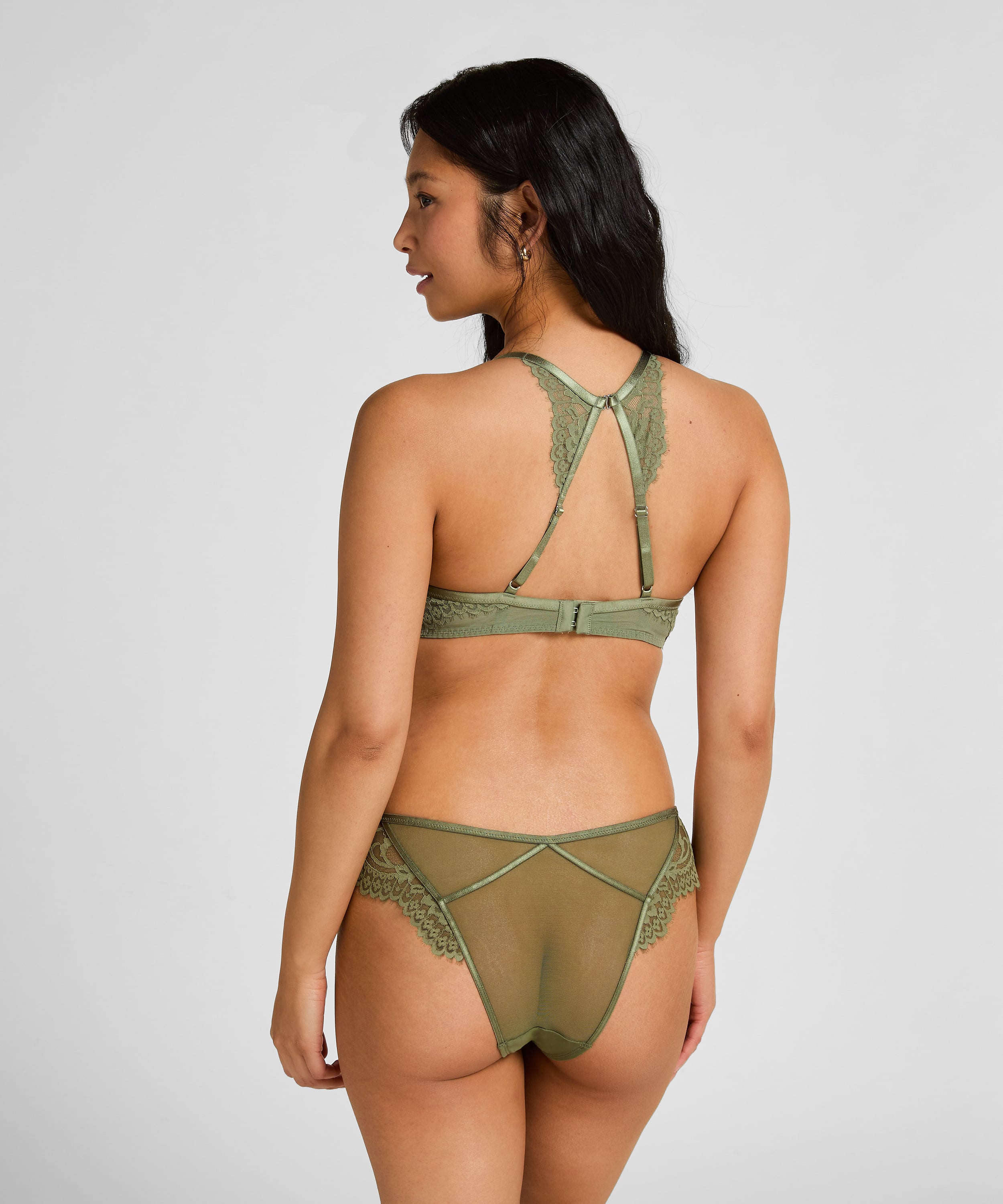 Padded Underwired Bra Valora, Green, main