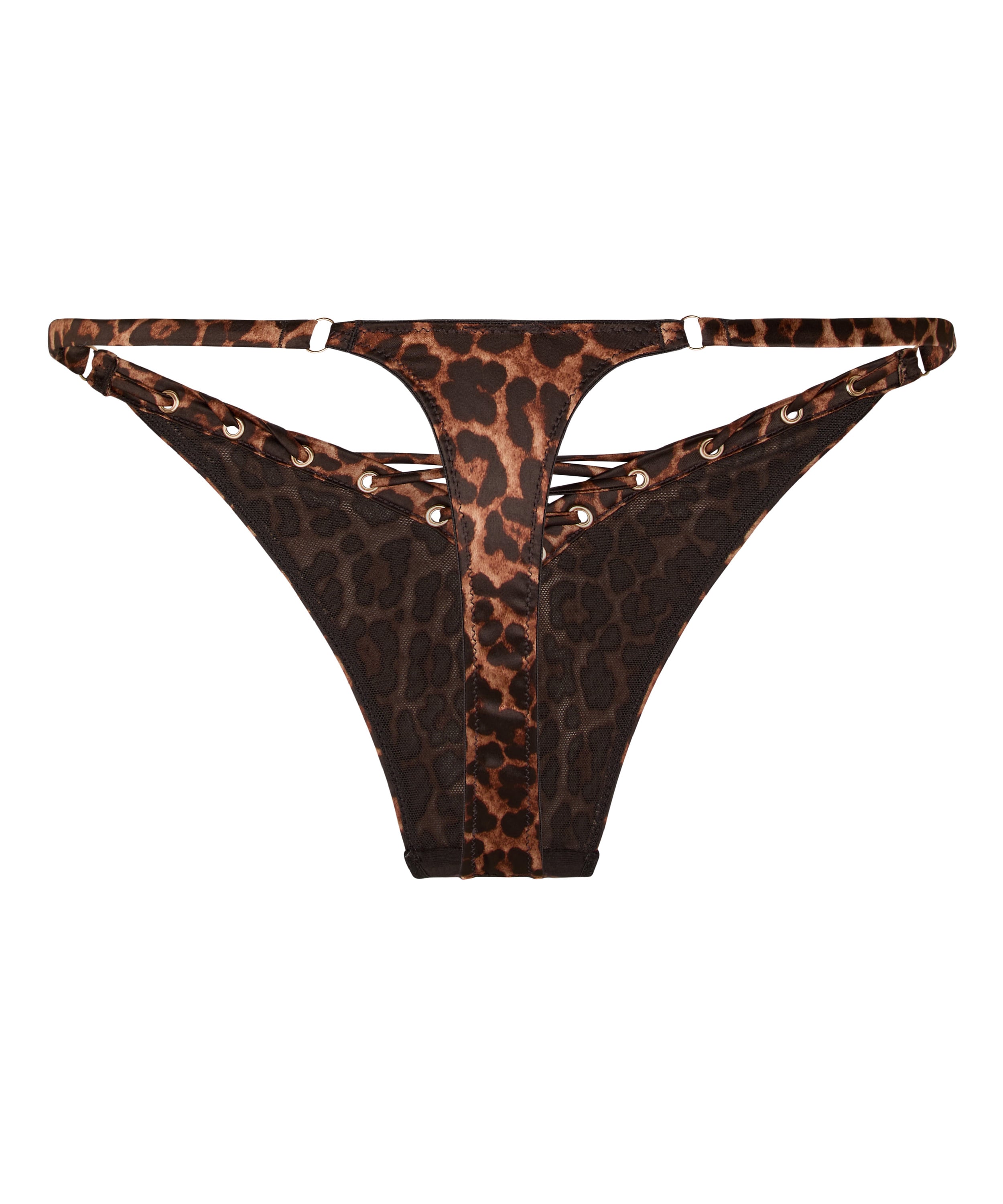 Highleg Thong Quinn, Brown, main