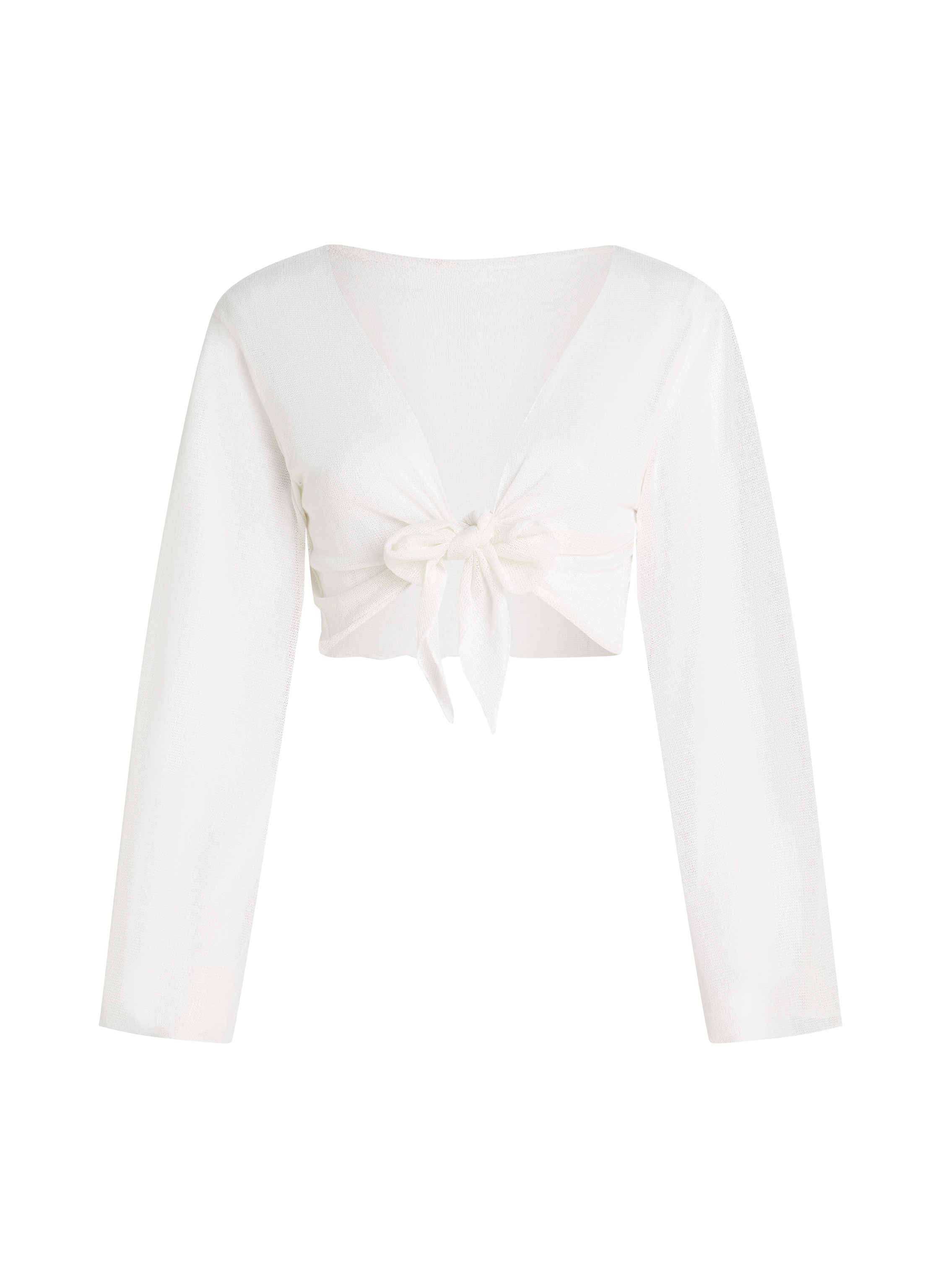 Beach Knit Top, White, main