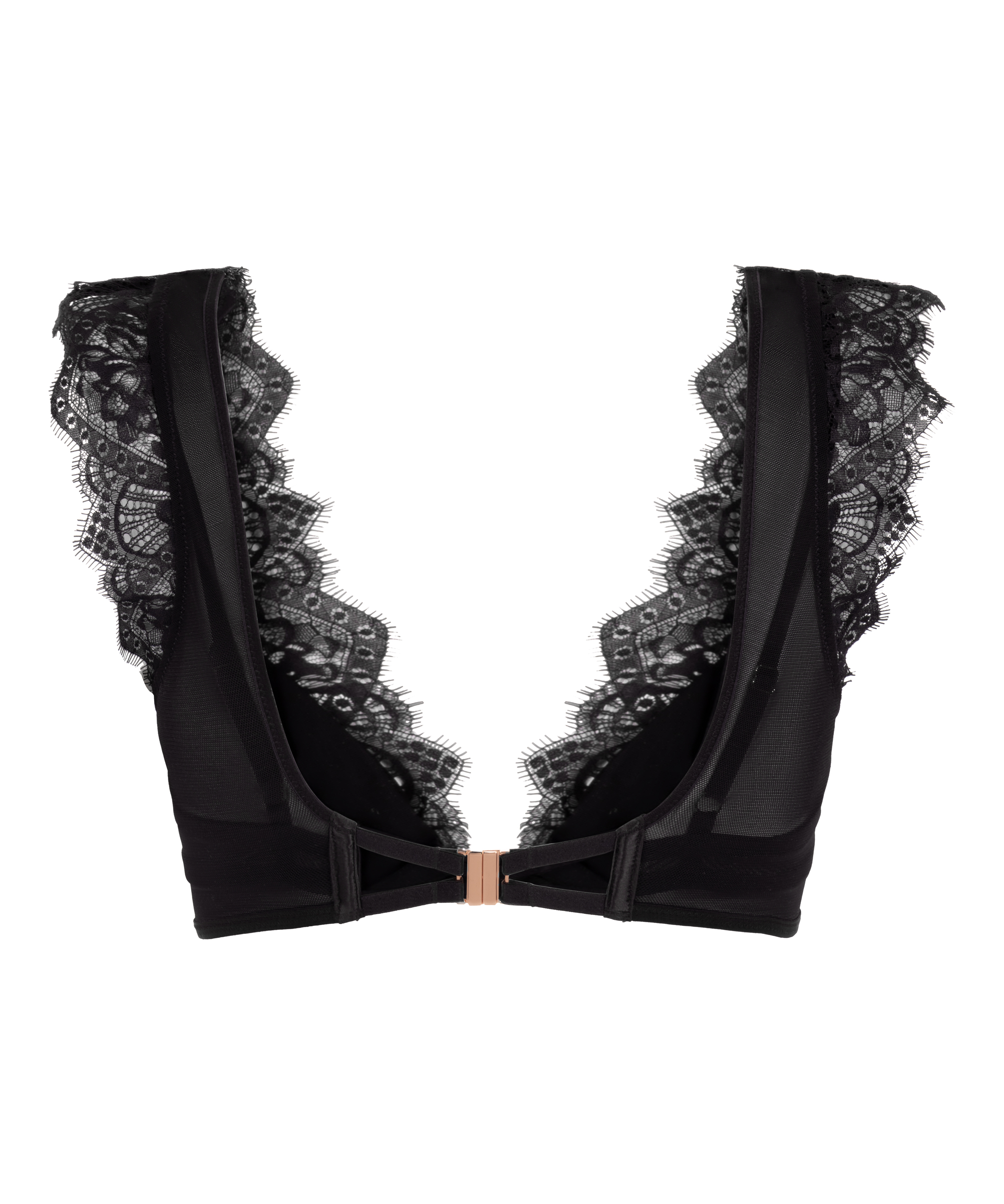 Zoe Non-Padded Underwired Longline Bra, Black, main