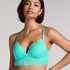Shiloh Padded Longline Non-Underwired Bra, Green