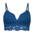 Shiloh Padded Longline Non-Underwired Bra, Blue