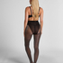 Tights Silver Lurex, Black