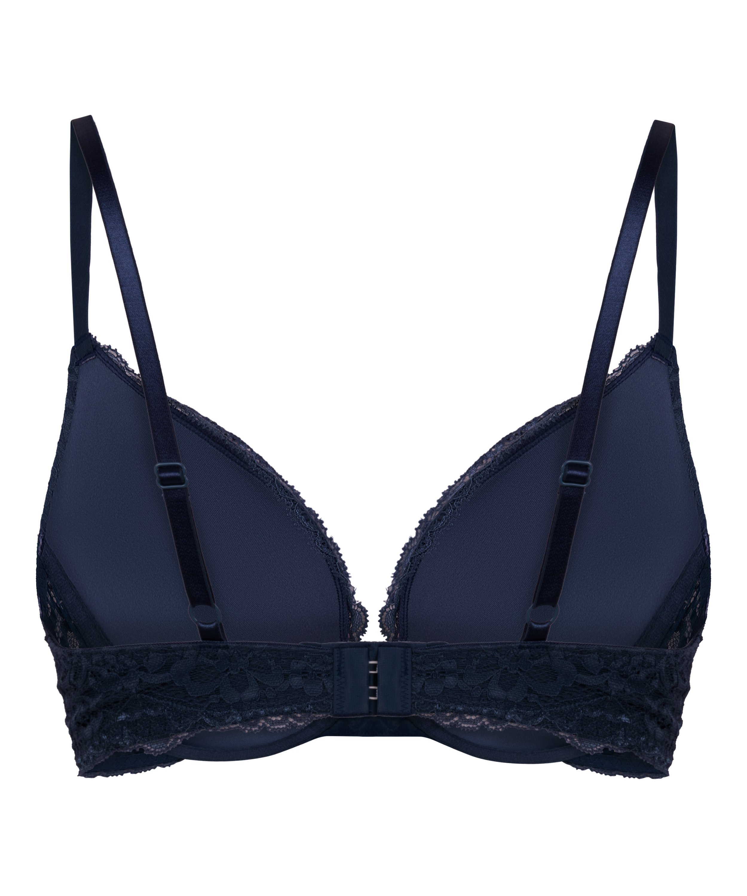 Marine Padded Push-Up Underwired Bra, Blue, main