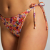 Tiki High-Leg Bikini Bottoms, Orange