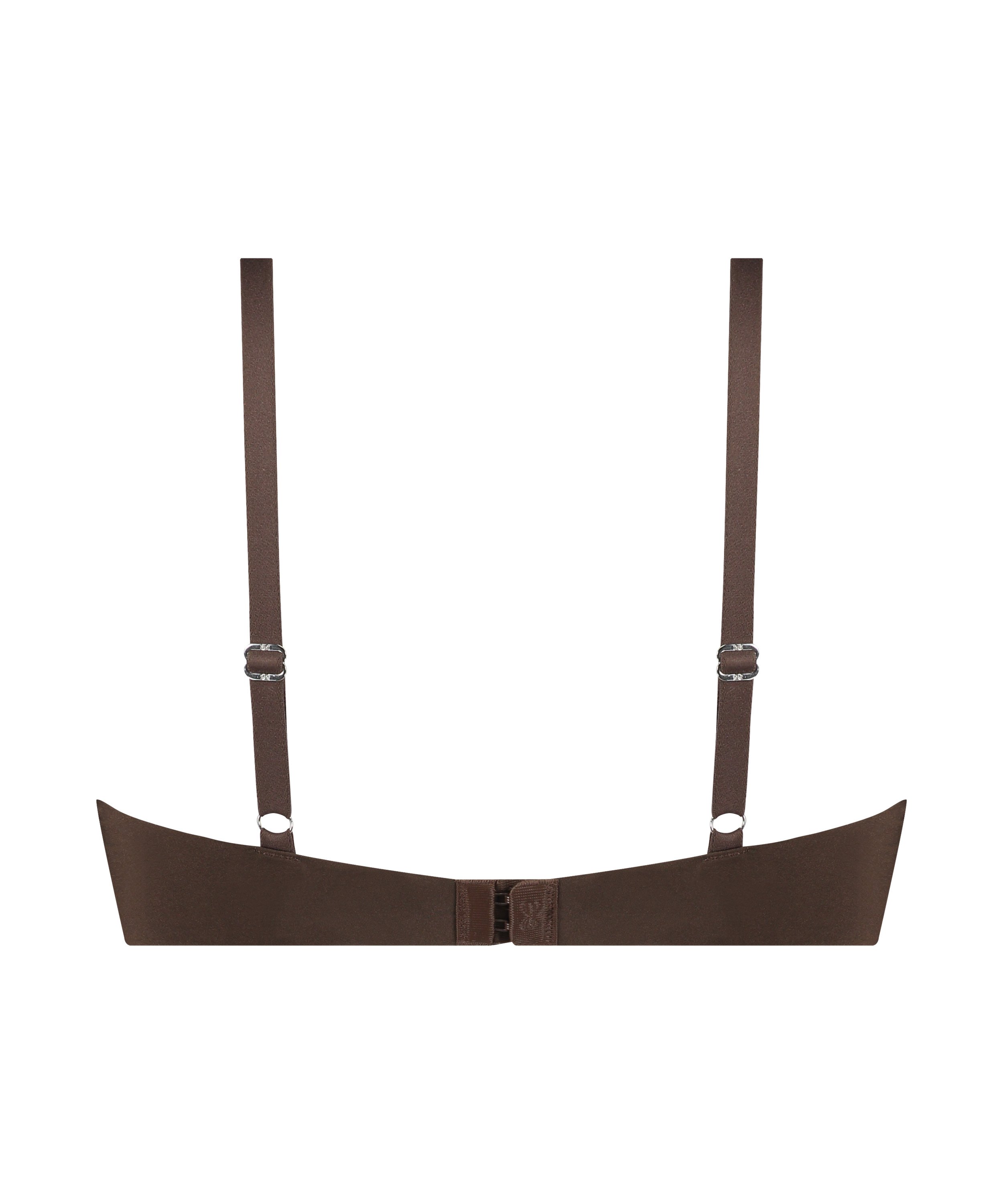 Smooth Padded Underwired Bra, Brown, main