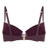 Panama Padded Underwired Bikini Top, Purple