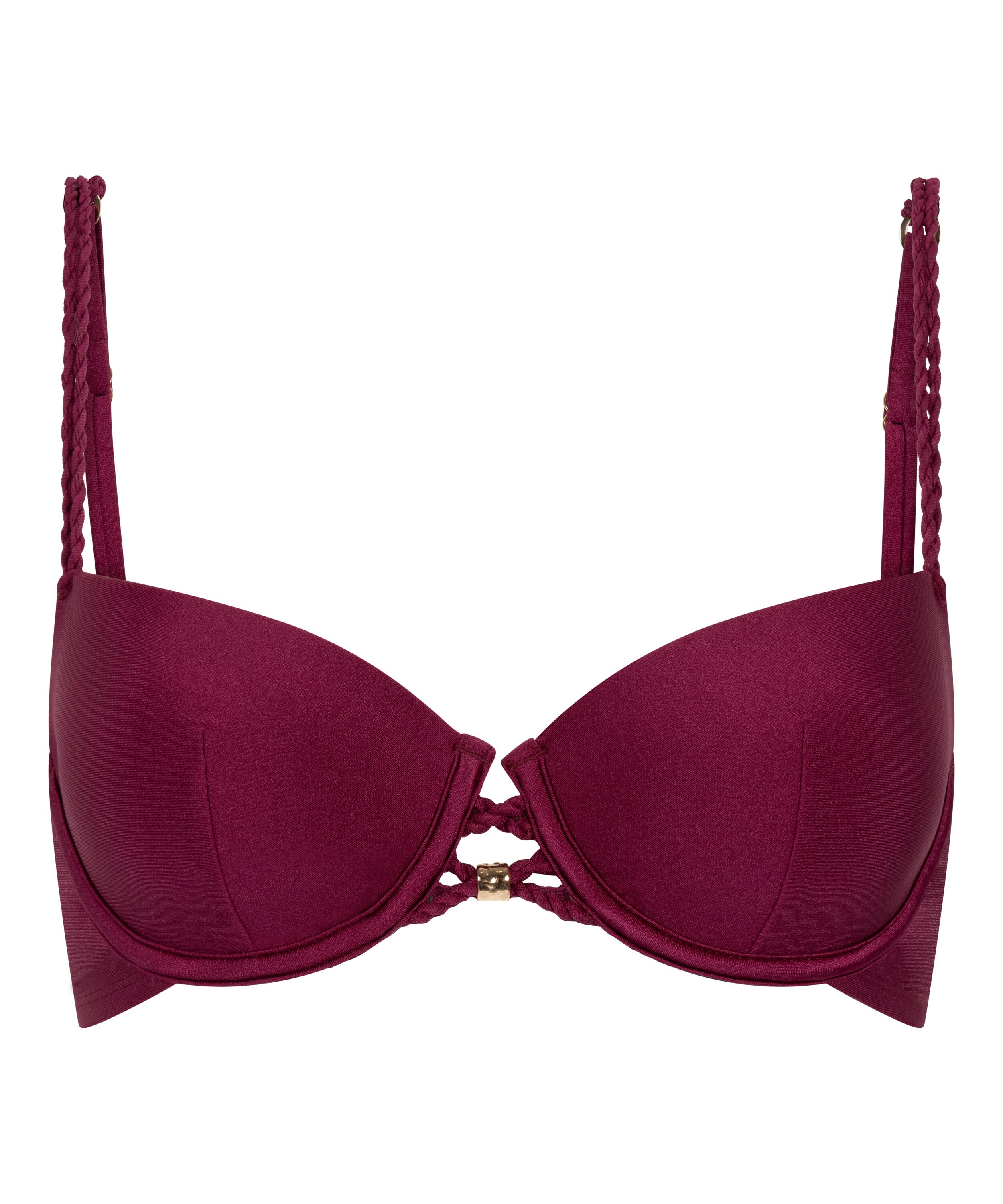 Marrakech Padded Underwired Bikini Top, Red
