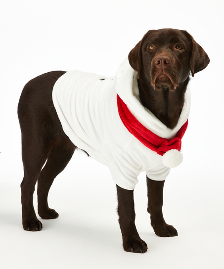 Dog's Fleece Onesie, White