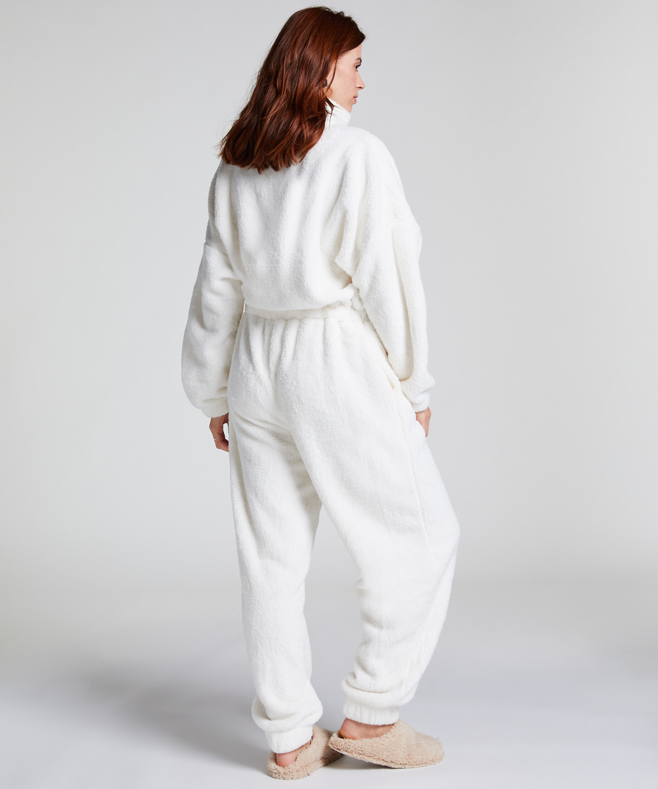 Fleece Onesie, White, main