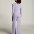 Henley Pyjama Top, Purple