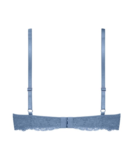 Marine Padded Push-Up Underwired Bra, Blue