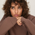 Top Crew Brushed Sweat, Brown