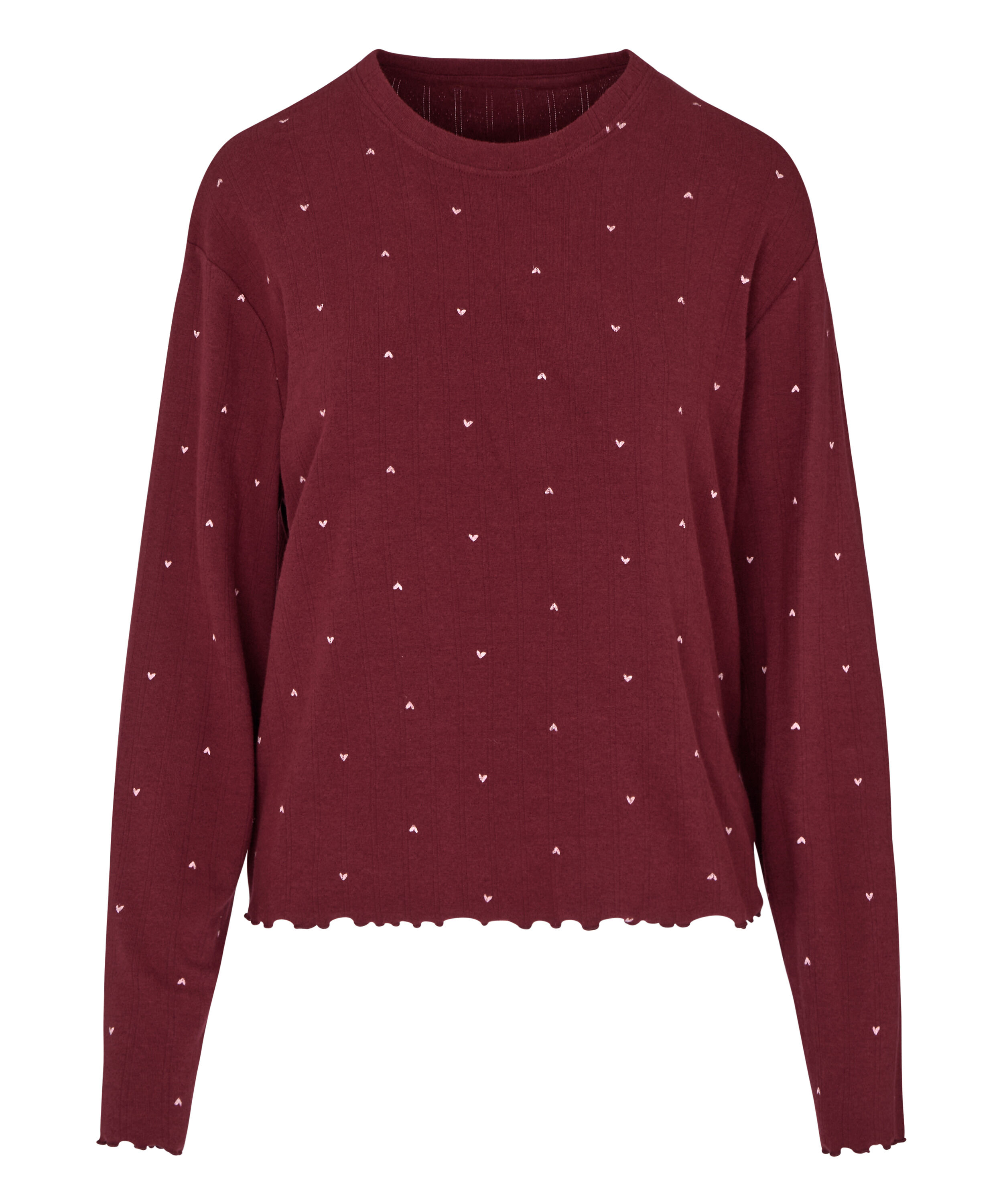 Pyjama Top Loose Pointelle, Purple
