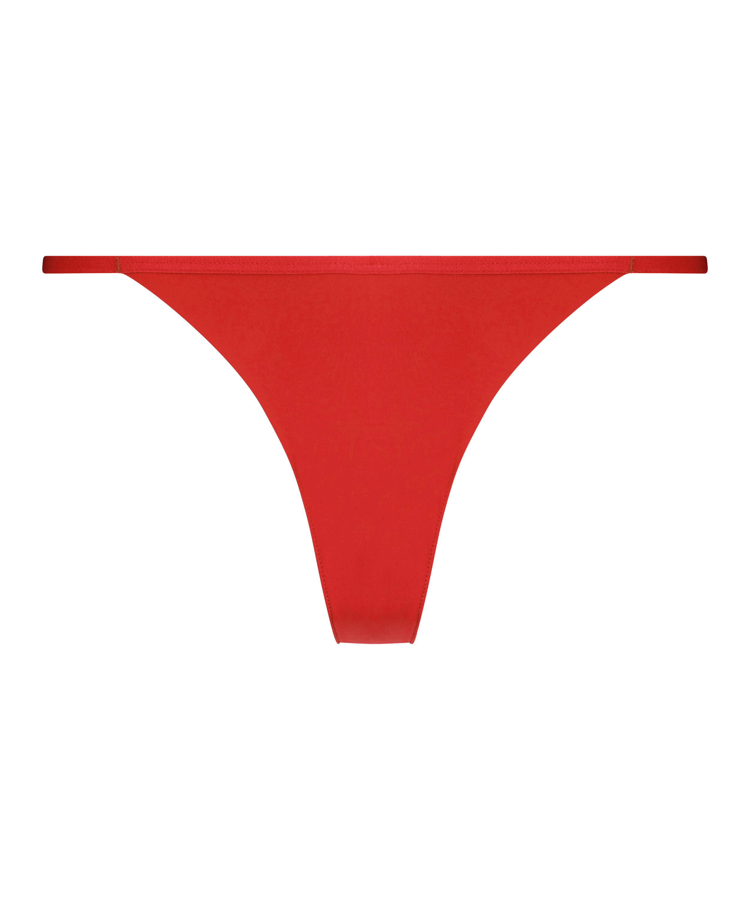 Invisible Stripe Mesh Thong, Red, main