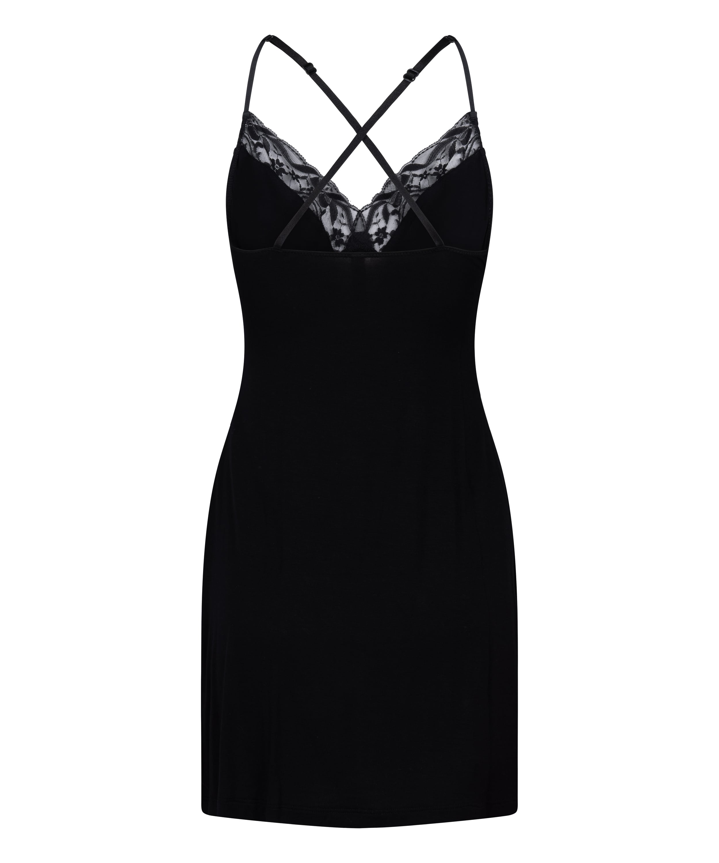 Jersey Slipdress, Black, main