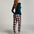 Flannel Pyjama Pants, White
