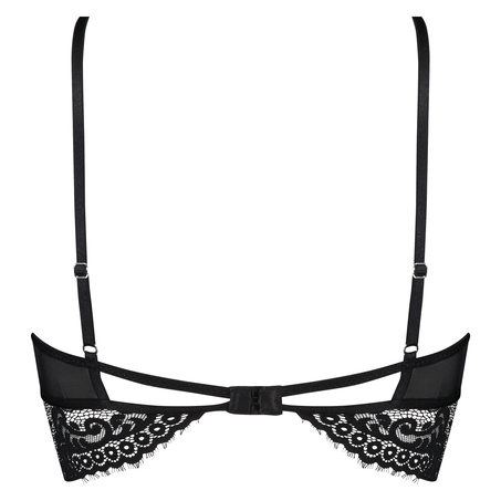 Donatella Longline Bralette, Black