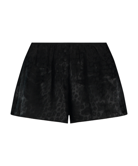 Leopard Shorts, Black