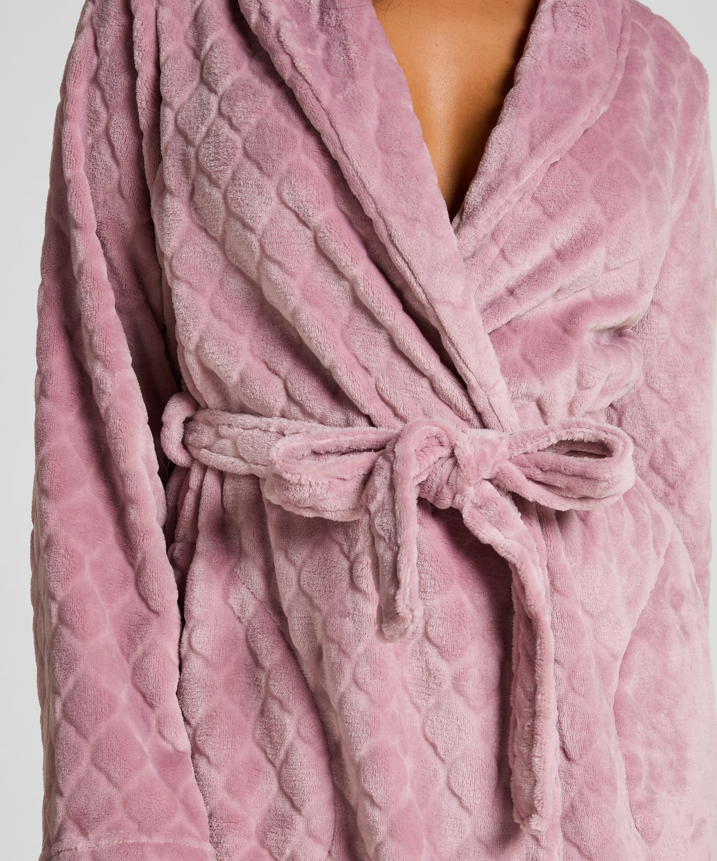 Robe Short Fleece, Purple, main