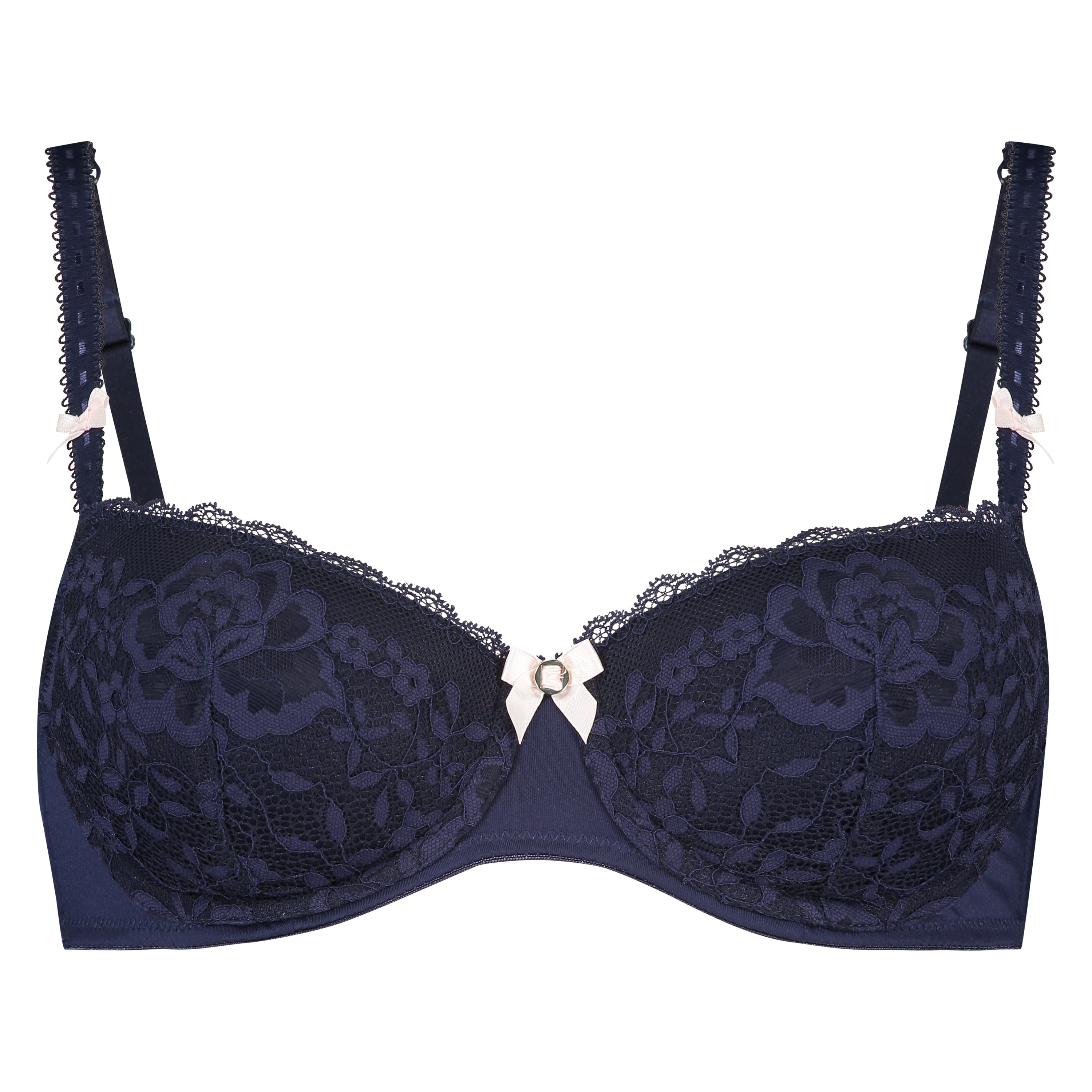 Maya Padded Underwired Bra, Blue, main