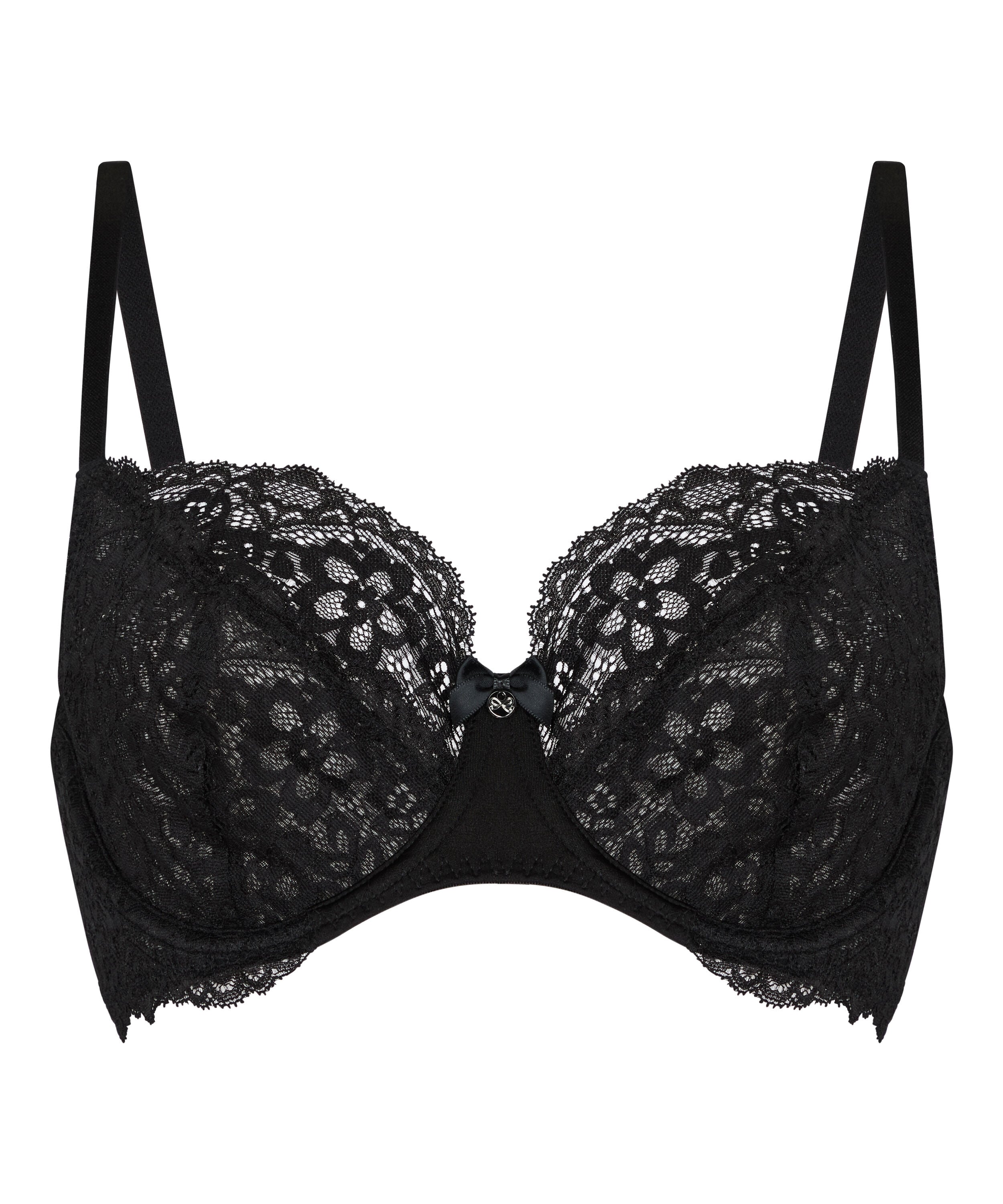 Marine Non-Padded Underwired Bra, Black