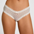 V-shaped Brazilian knickers mesh, White