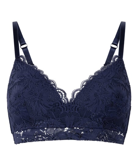 Andrea Padded Non-Wired Bra, Blue