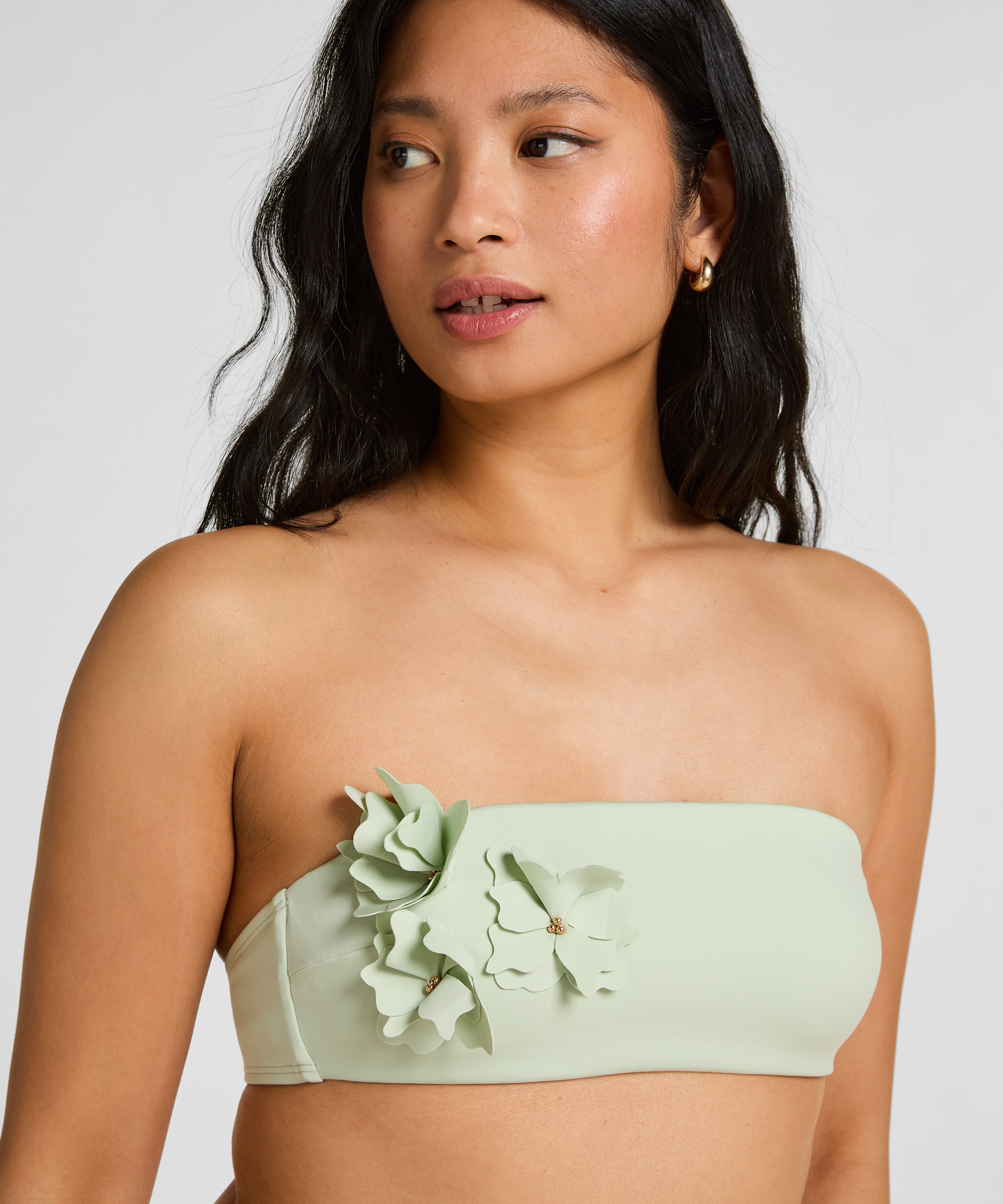 Bandeau Bikini Top Tulum, Green, main