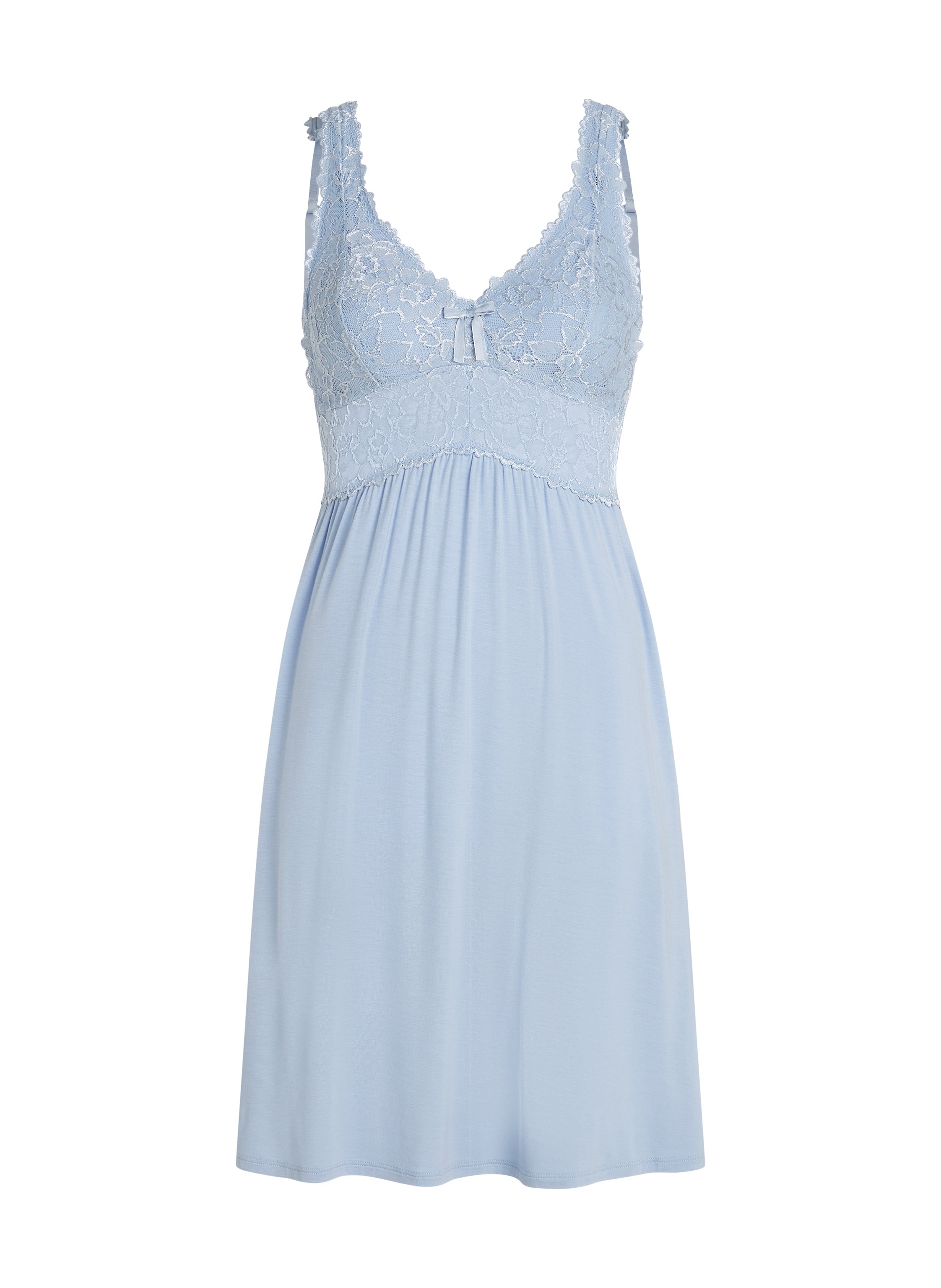Nora Lace Slip Dress, Blue, main