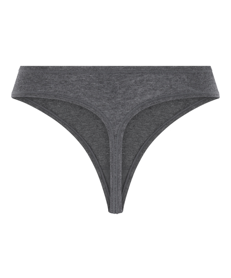 Thong Soft Cotton, Gray