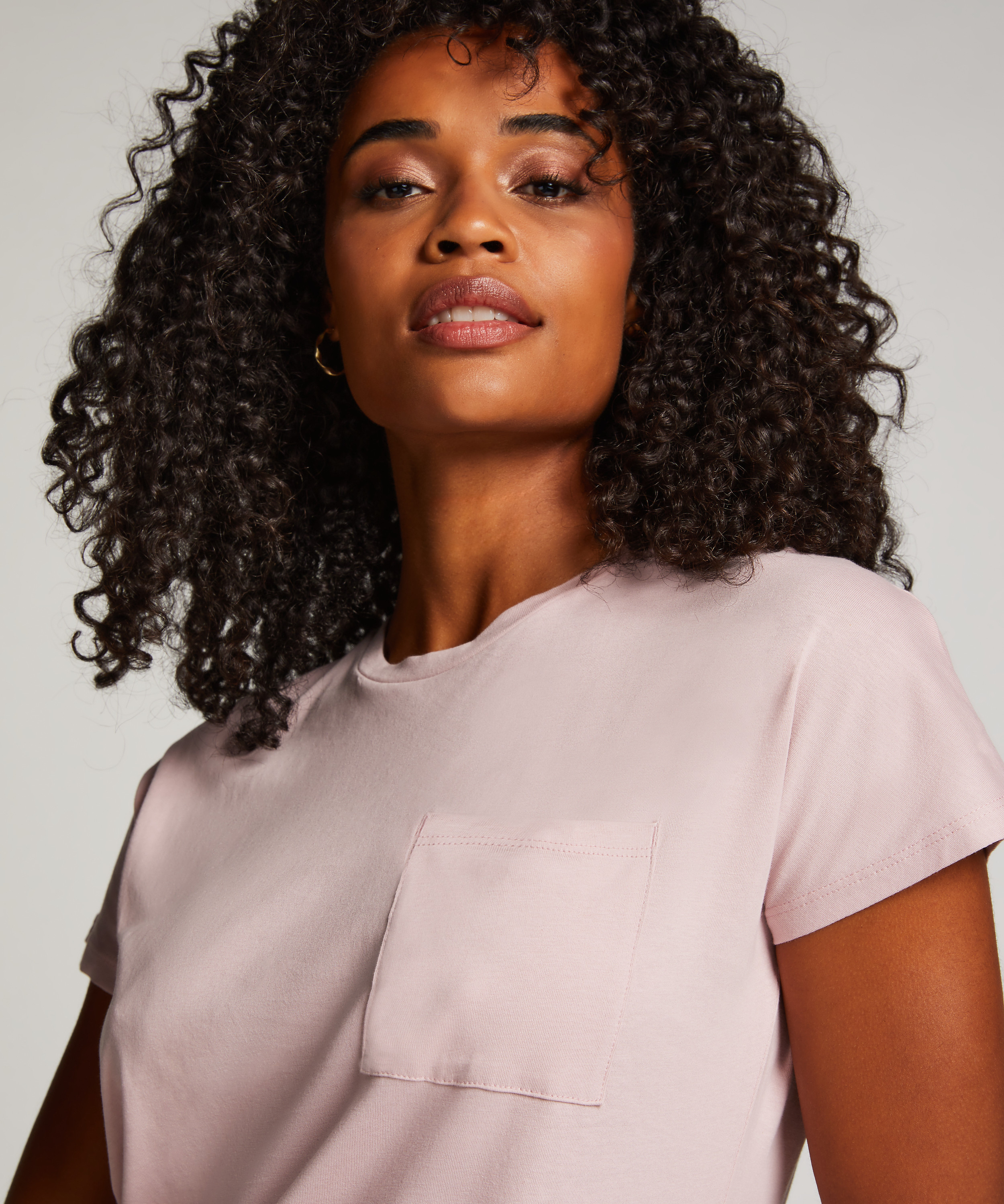 Round Neck Nightshirt, Purple, main