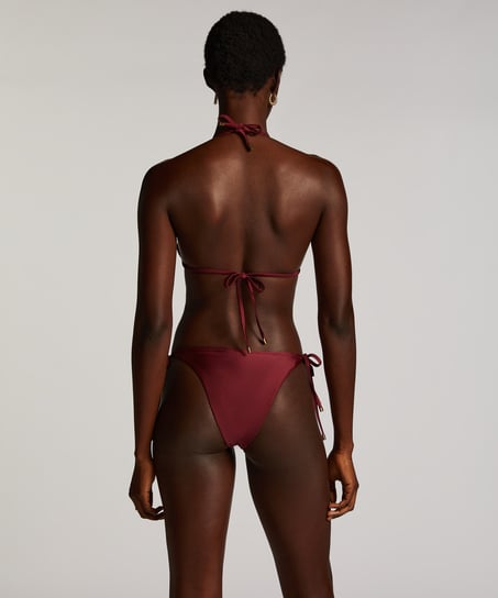 Yucatan Triangle Bikini Top, Red