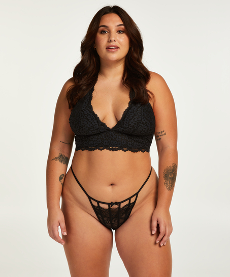 Rose Bralette, Black