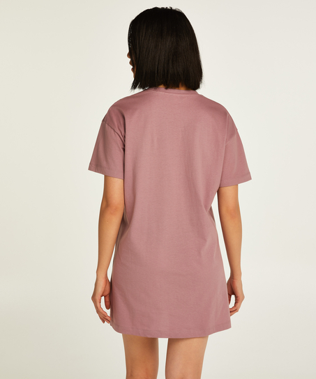 Round Neck Nightshirt, Purple
