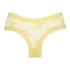 V-shaped Brazilian knickers mesh, Yellow