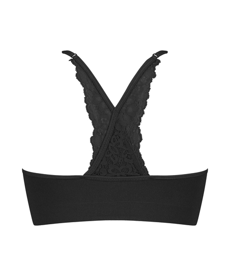 Marine Seamless Bralette, Black