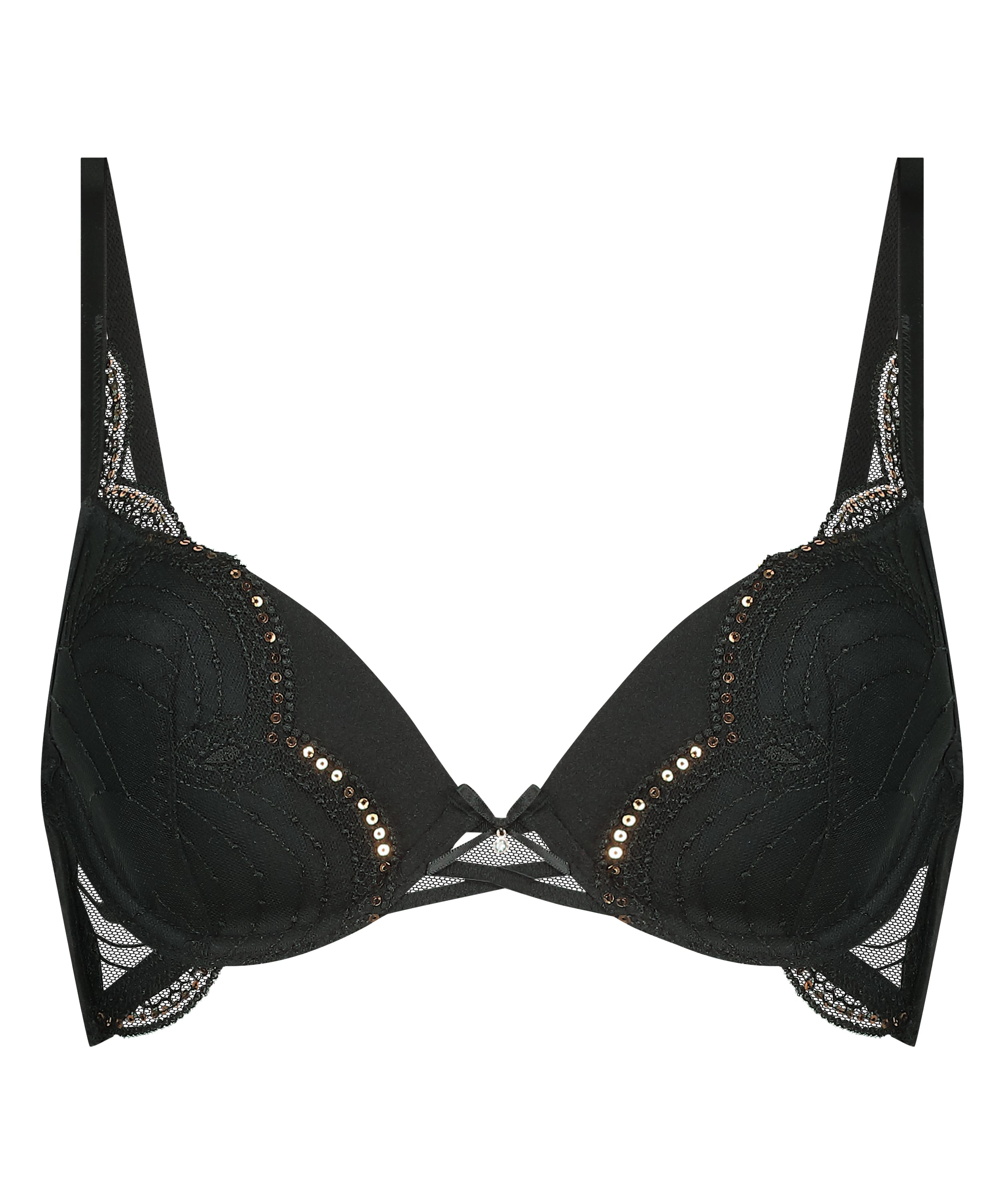 Ruby Padded Underwired Bra, Black, main