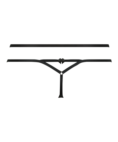 Seraphina thong, Black