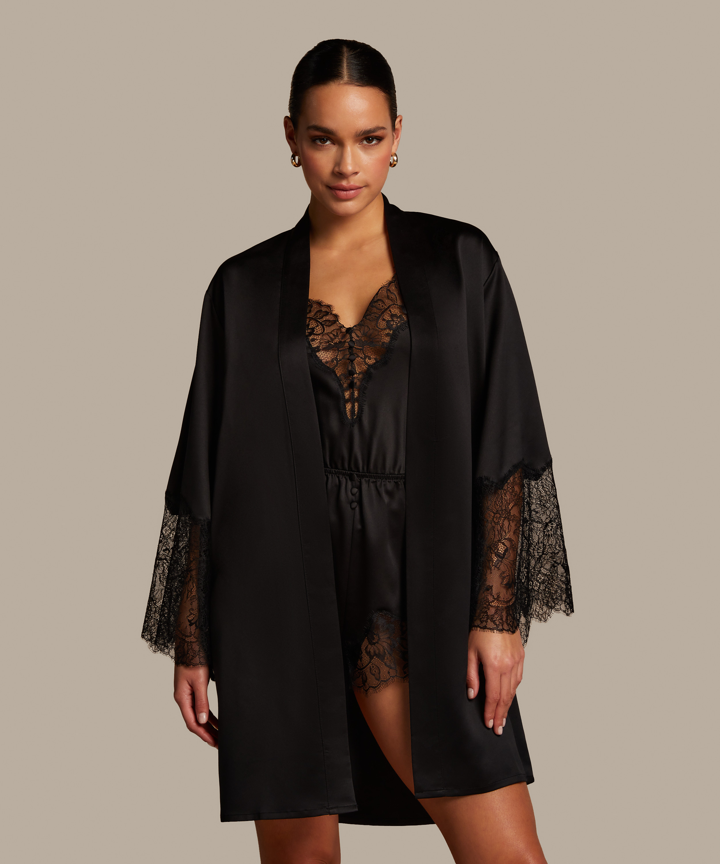 Camille Kimono, Black, main