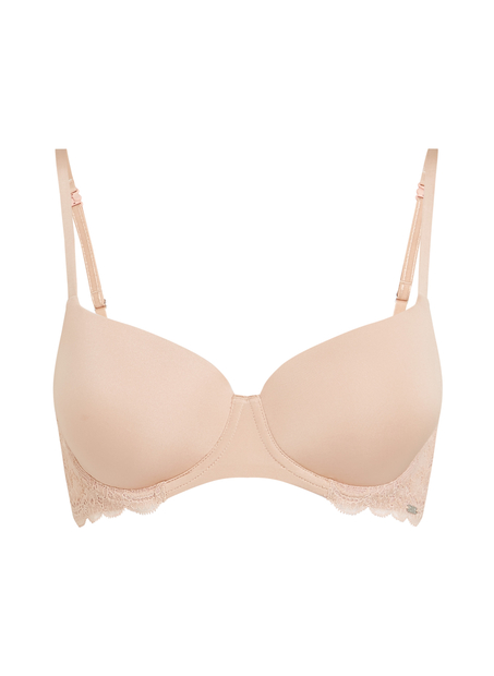 Angie Padded Underwired Bra, Beige