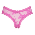 V-shaped Brazilian knickers mesh, Pink