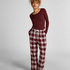 Flannel Pyjama Pants, Purple